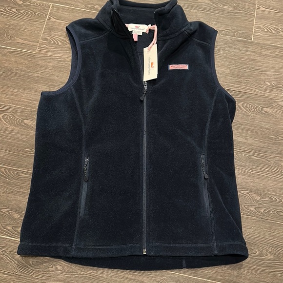 New Women’s Vineyard Vines Navy Vest size small - Picture 1 of 7